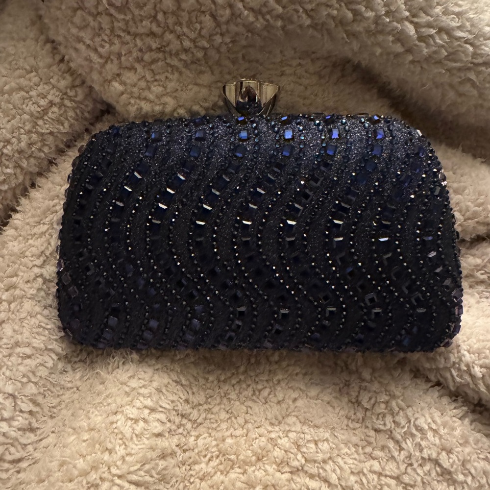 Elegant Navy Blue Clutch
